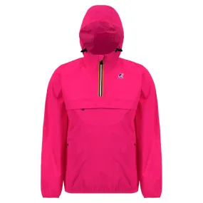 Leon - Packable Quarter Zip Rain Jacket in Pink Intense