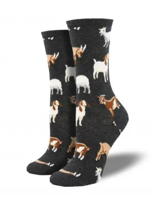 Silly Billy Goat Women's Crew Socks