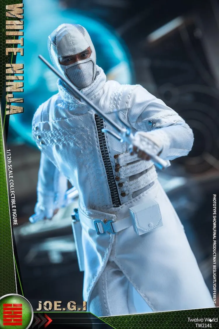 1:12 White Ninja Action Figure