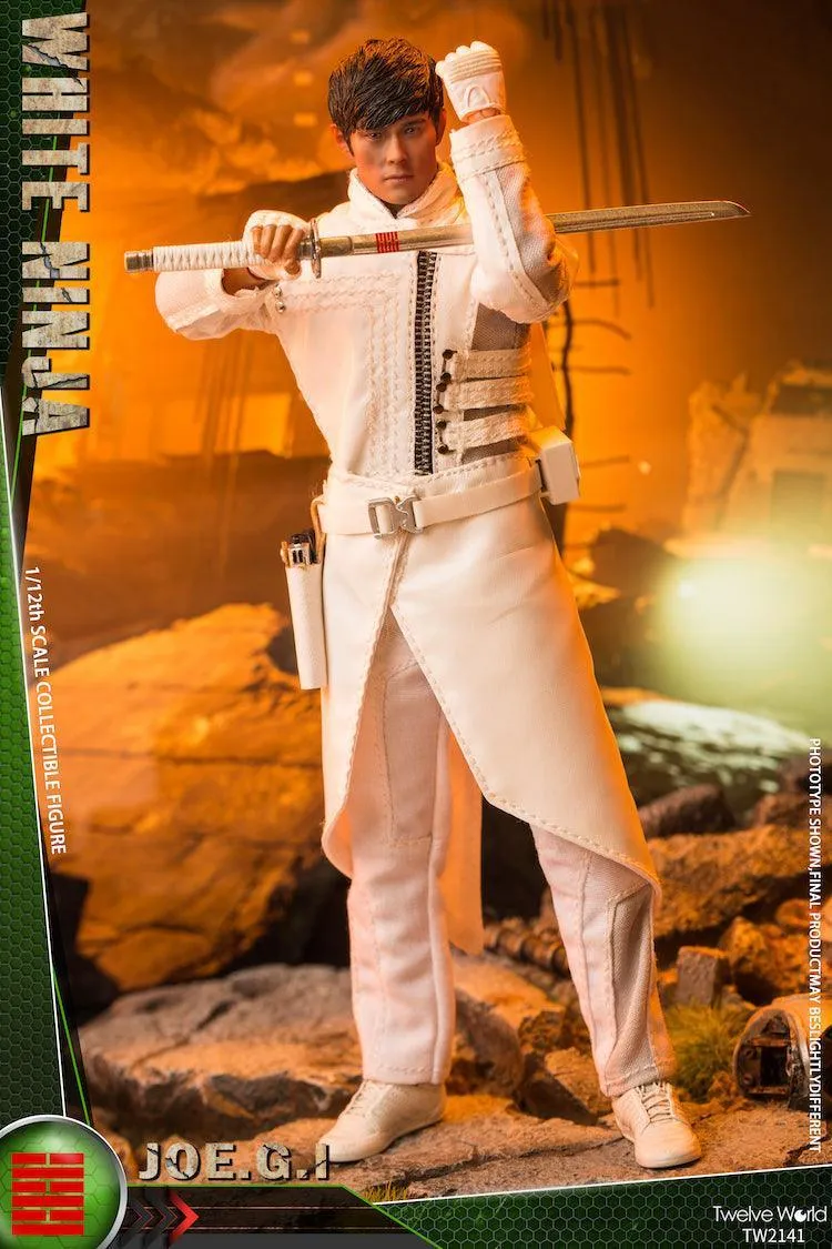 1:12 White Ninja Action Figure