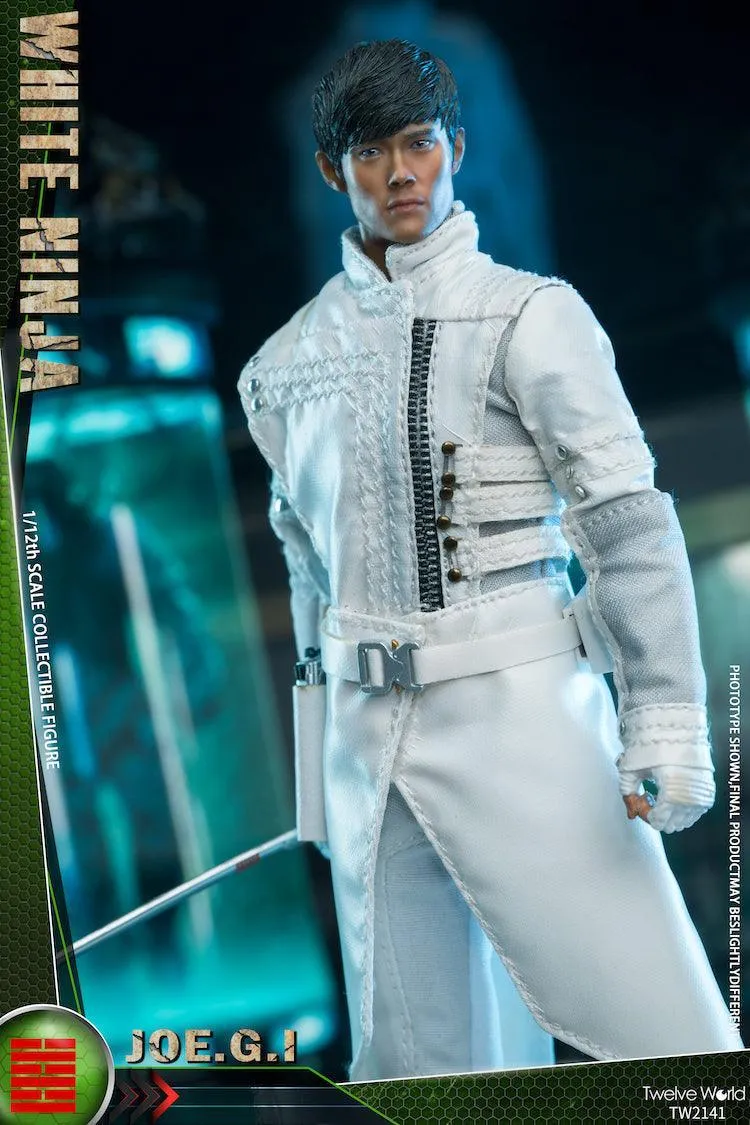 1:12 White Ninja Action Figure