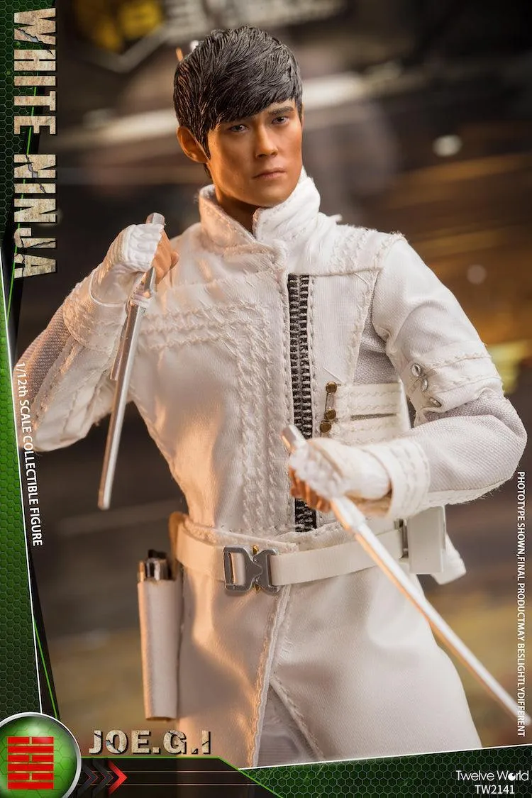 1:12 White Ninja Action Figure