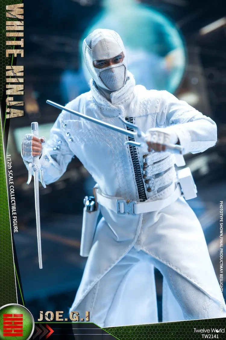 1:12 White Ninja Action Figure