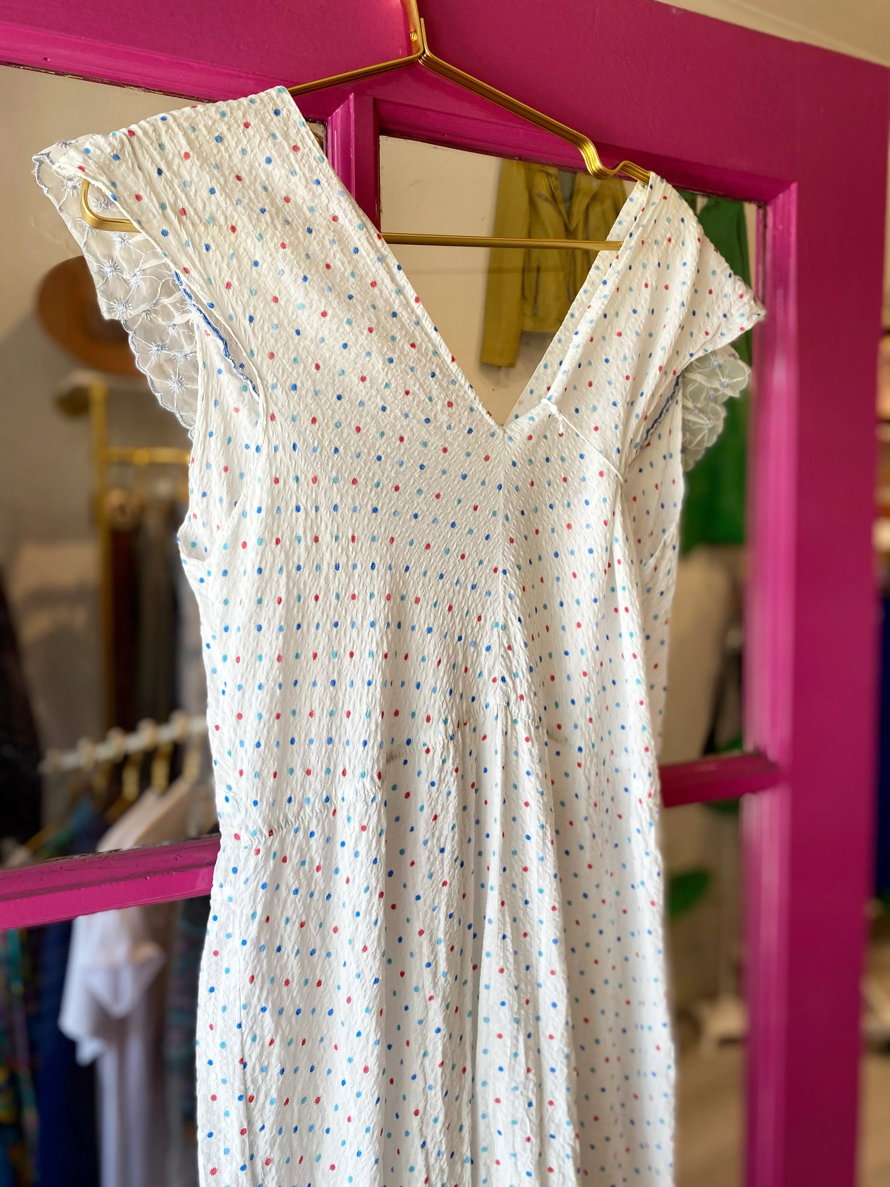 1940s Polkadots Slip Dress