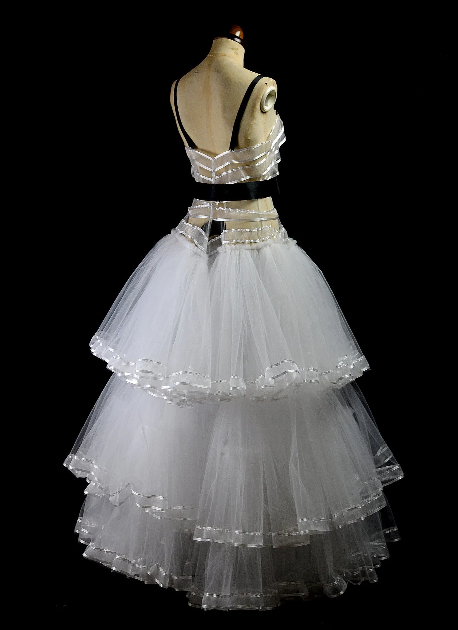 1947 - Tiered Tulle Ball Gown