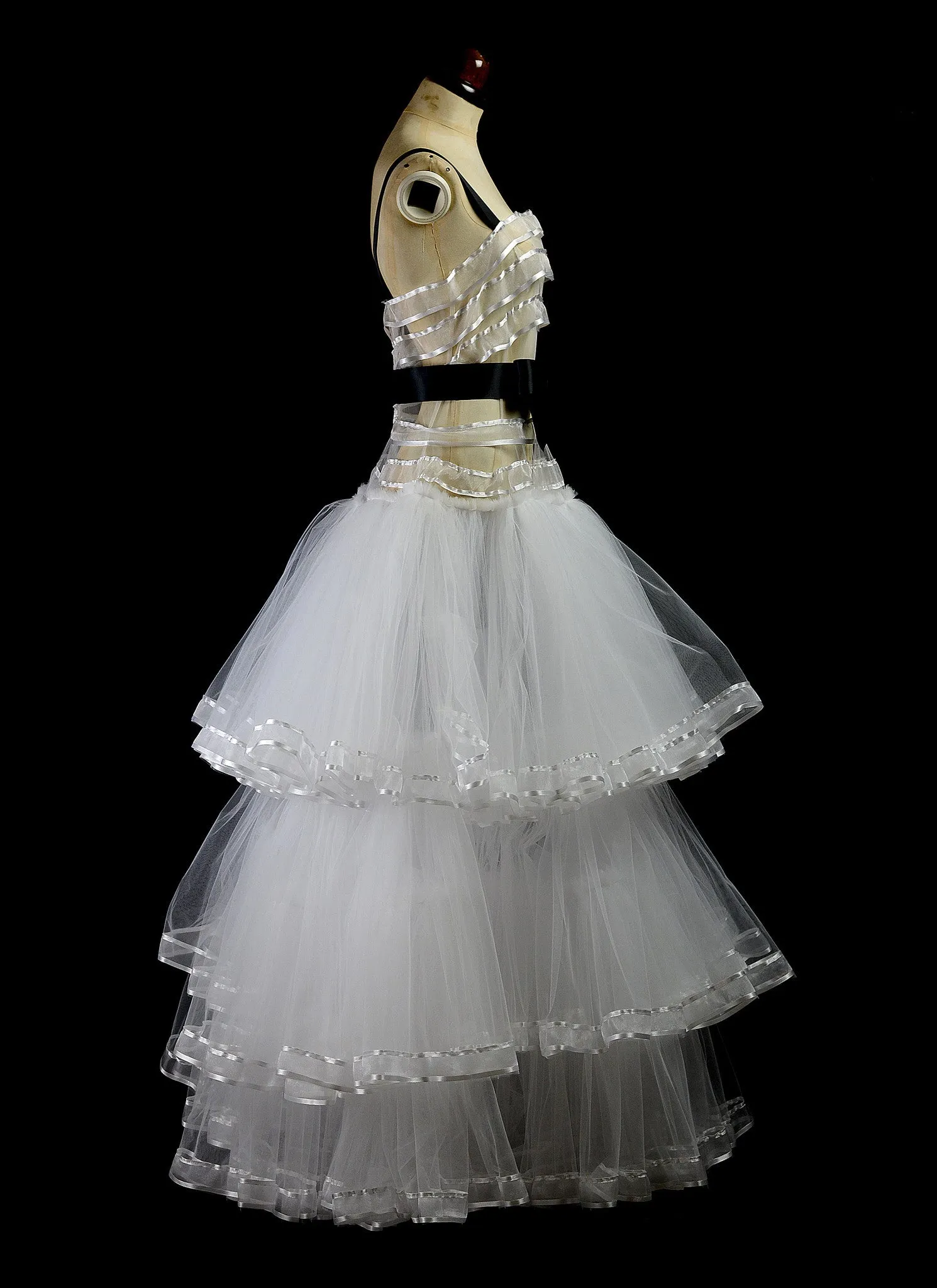 1947 - Tiered Tulle Ball Gown