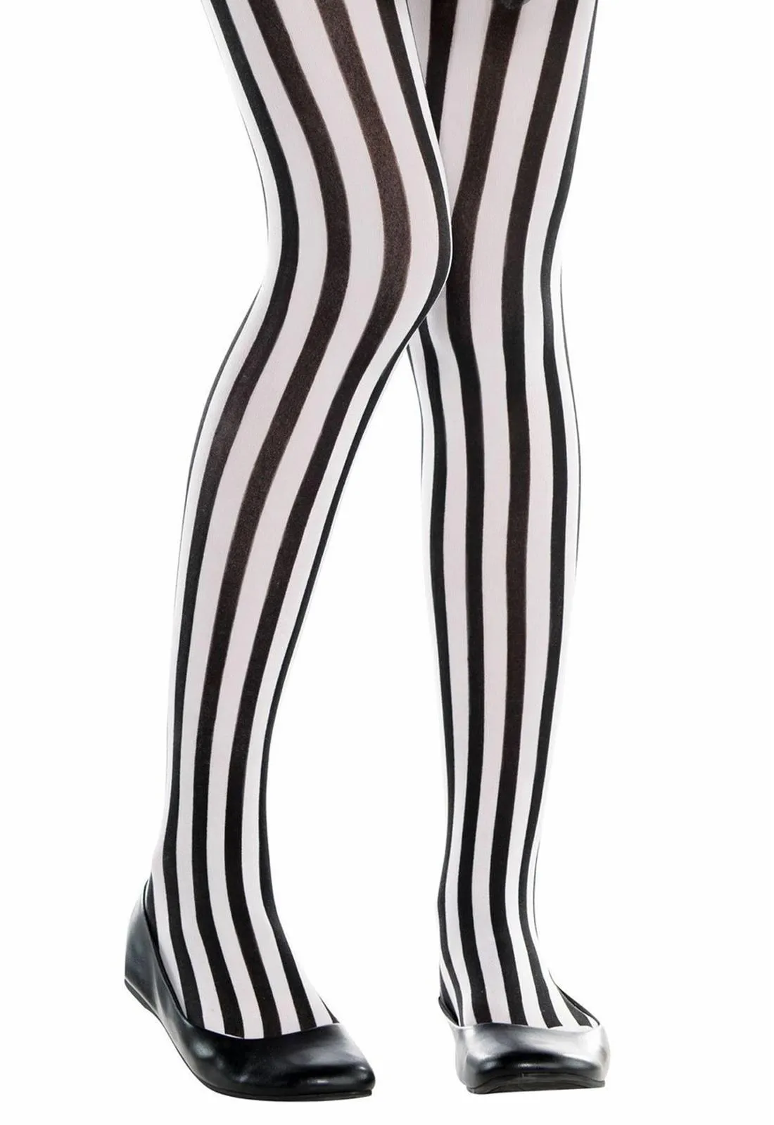 2 Pack Girls Stripe Nylon Leggings - 6 to 8 Years