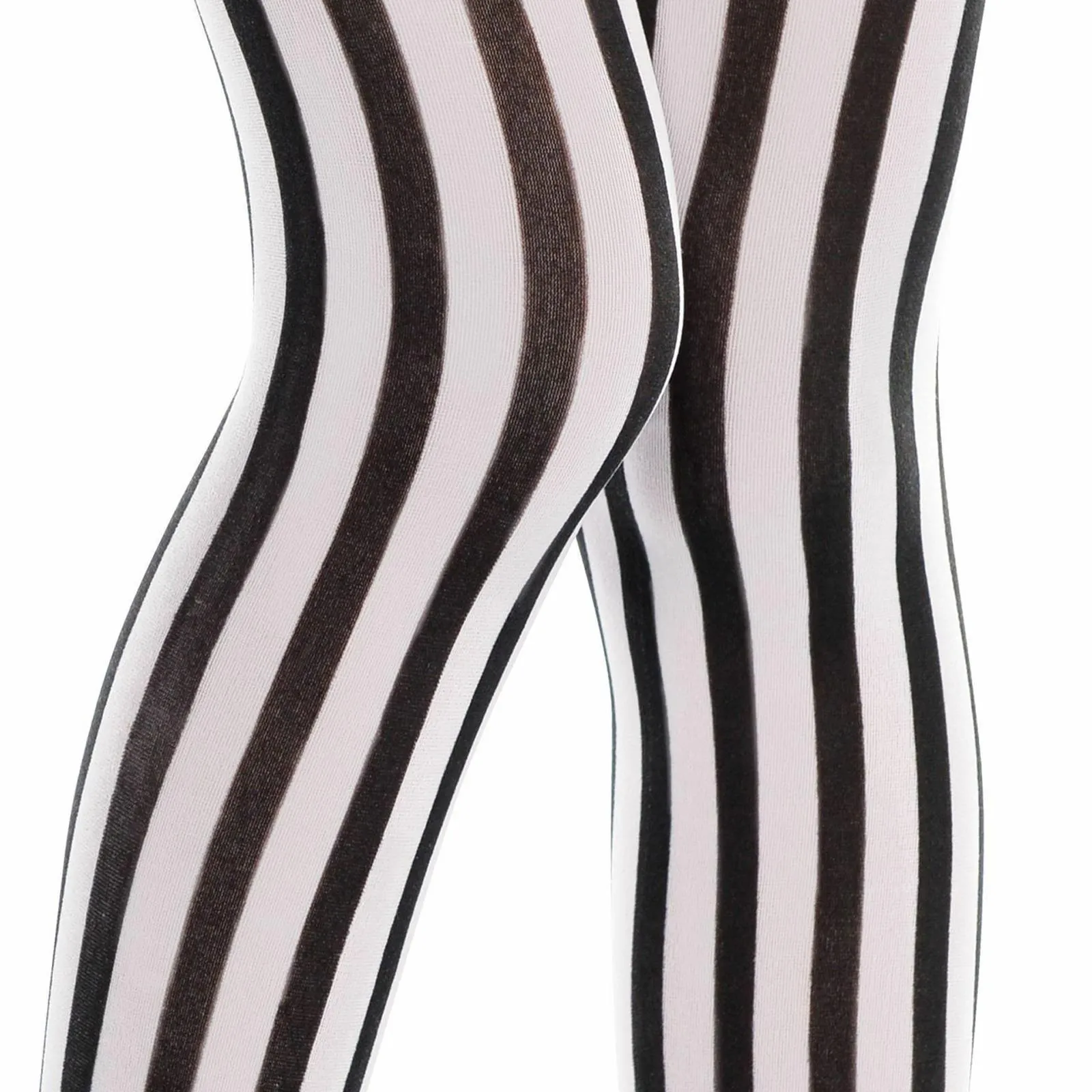 2 Pack Girls Stripe Nylon Leggings - 6 to 8 Years