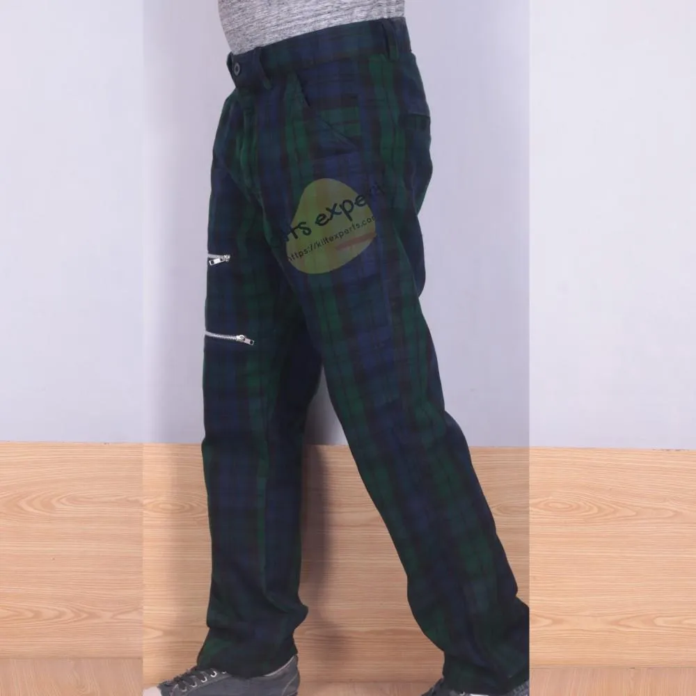 Acrylic Wool 16Oz Tartan Cargo Pant