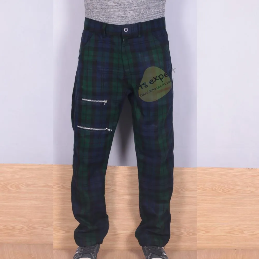 Acrylic Wool 16Oz Tartan Cargo Pant