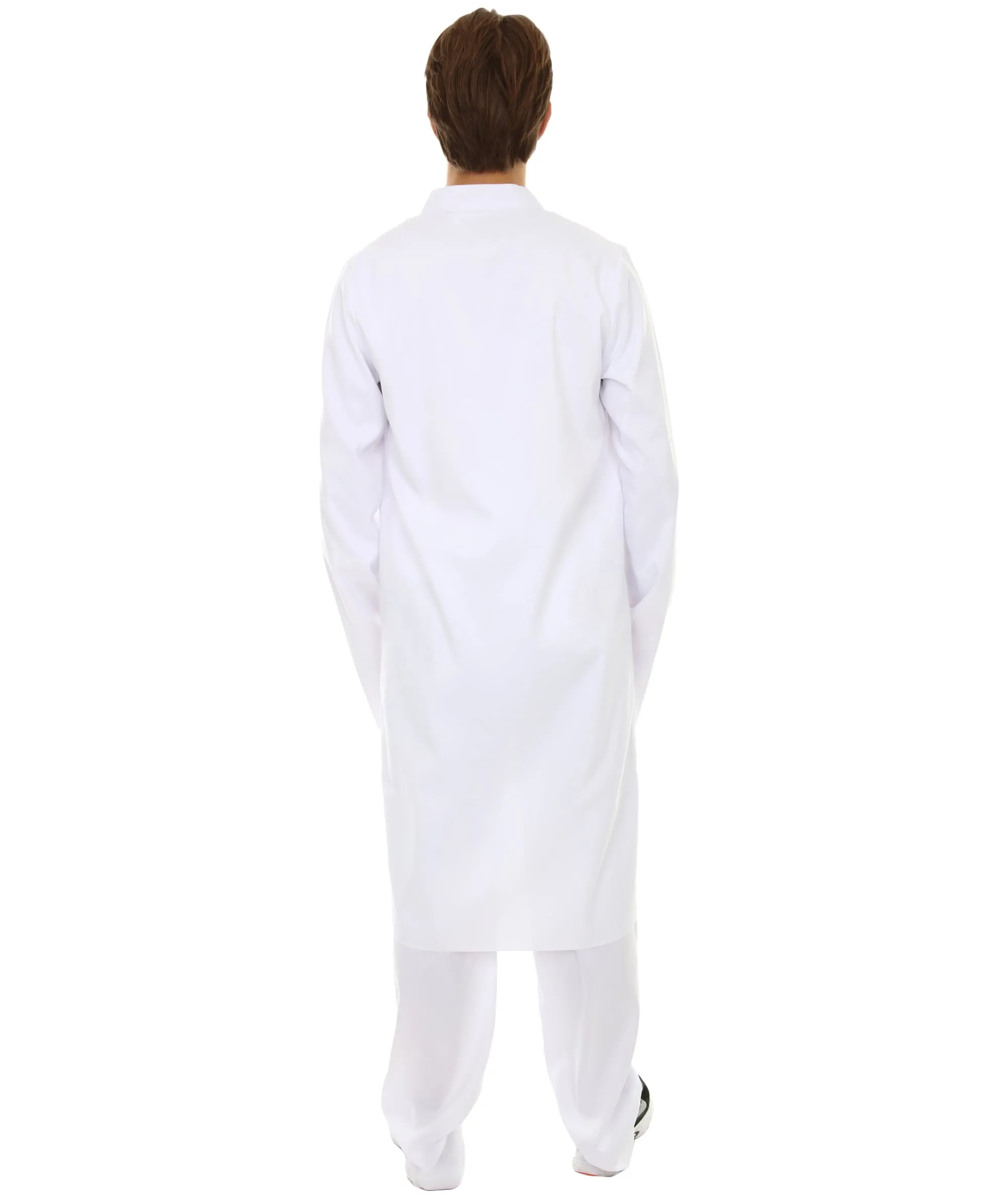 Adult Men's Chinese Traditional Martial Arts Kung Fu  Uniform Costume | White Cosplay Costume