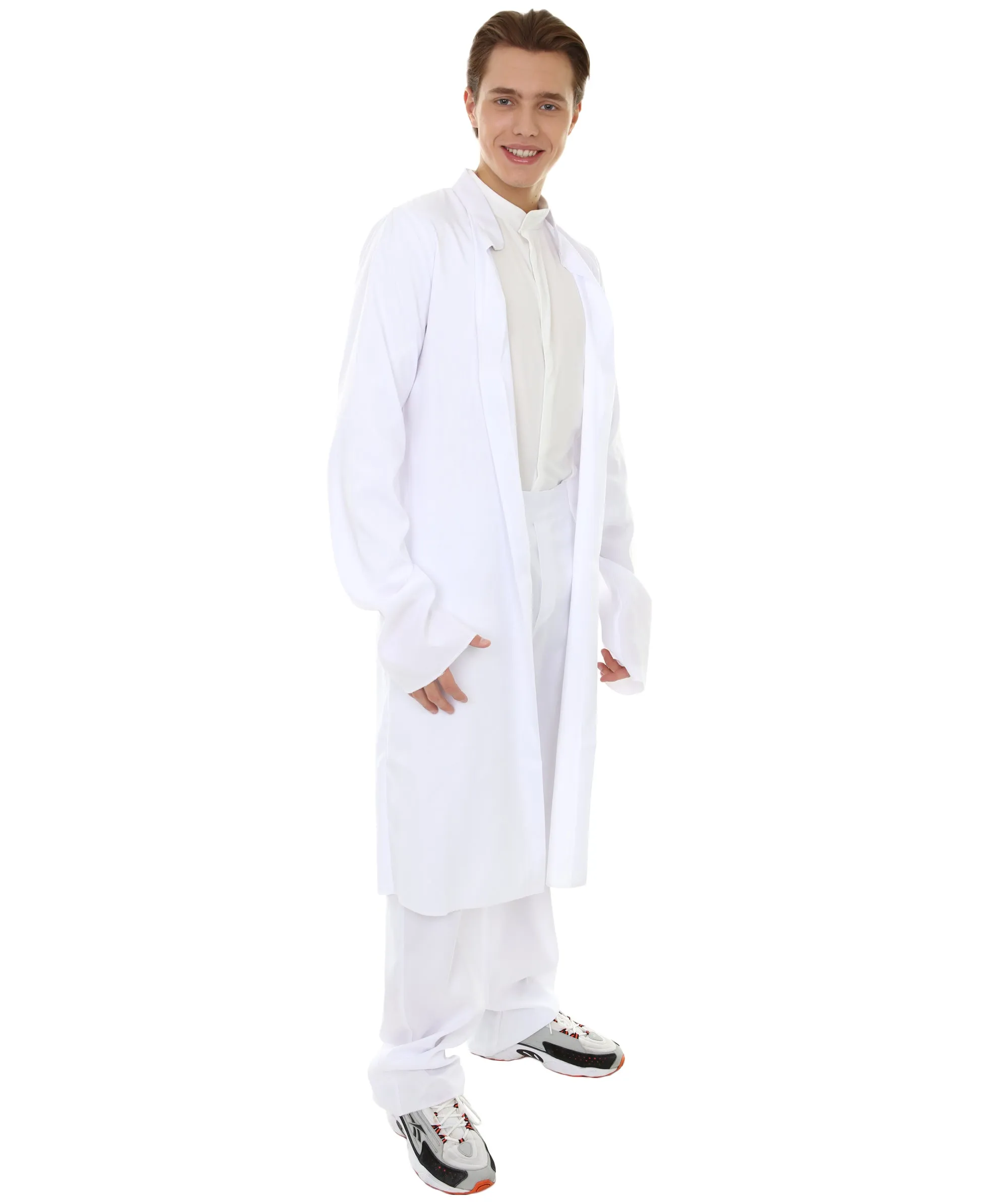 Adult Men's Chinese Traditional Martial Arts Kung Fu  Uniform Costume | White Cosplay Costume