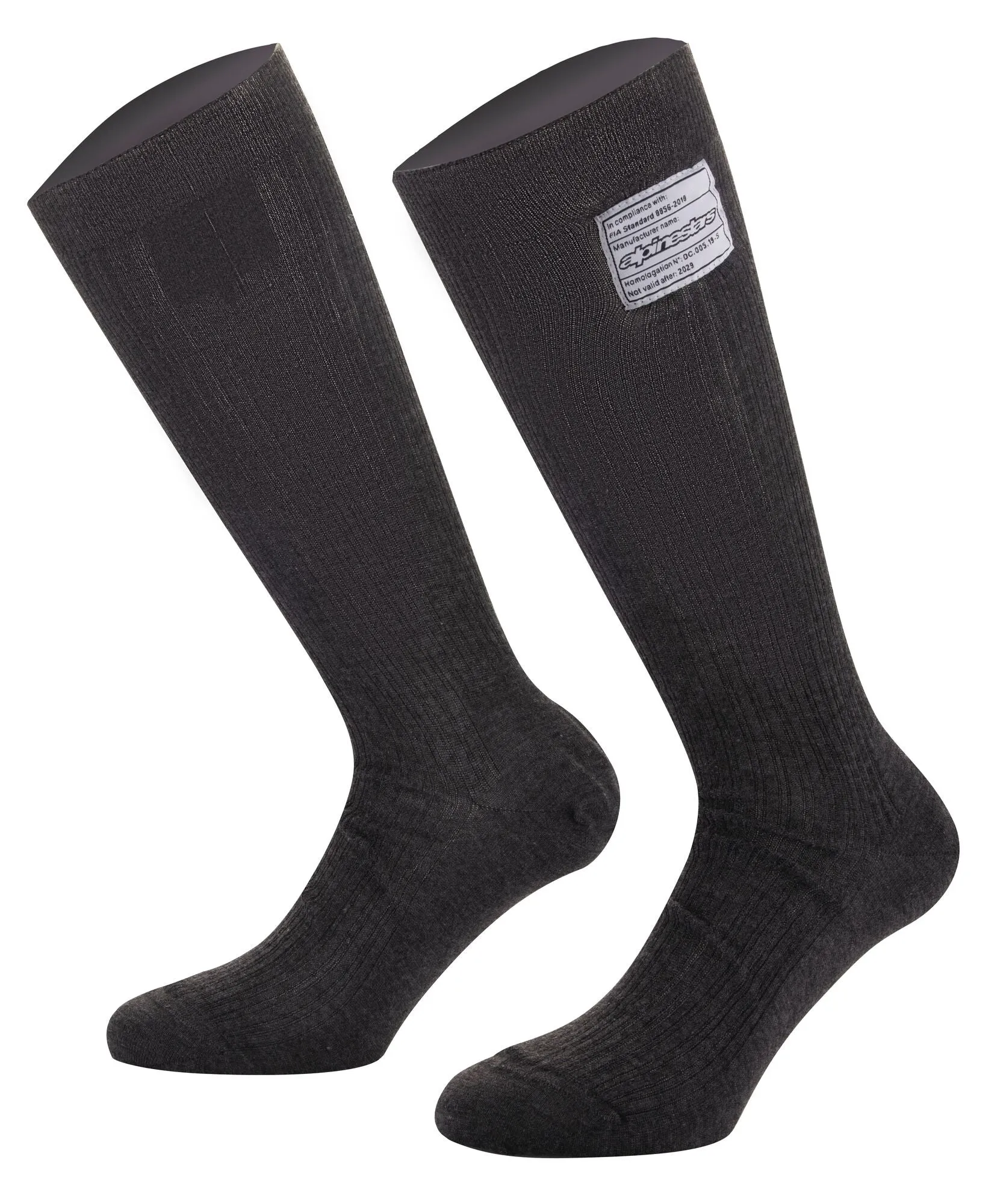 ALPINESTARS 4704021_10_S RACE V4 Racing socks, FIA 8856-2018, black, Size S