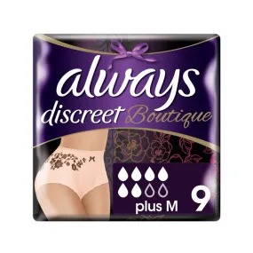 Always Discreet Boutique Pants Plus: Medium (9 Pack)