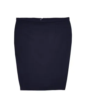 Amaryllis Pencil Midi Skirt | Navy