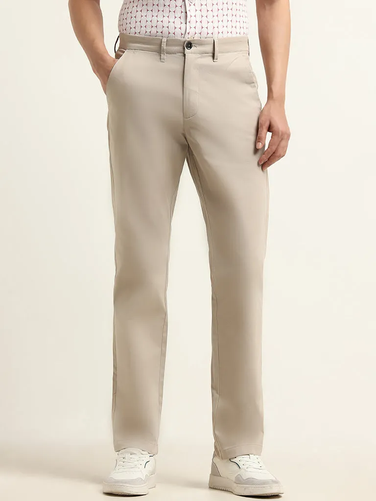 Ascot Beige Relaxed Fit Chinos