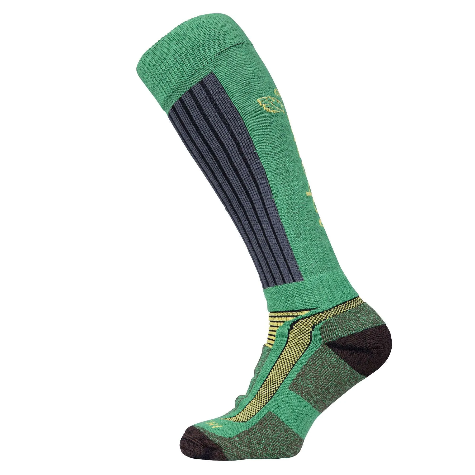 AT3812 Hi Sock Xpert - Olive/Yellow