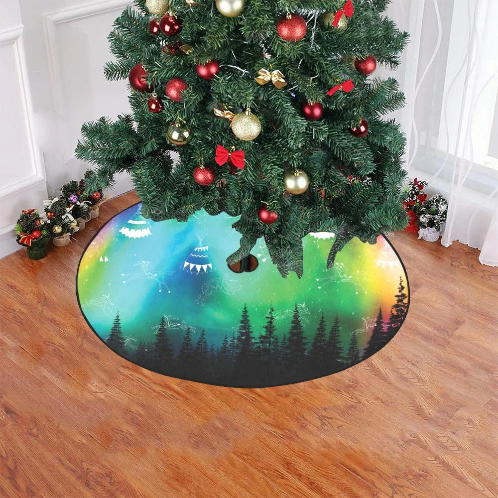 Aurora Medicine Animals Christmas Tree Skirt 47" x 47"