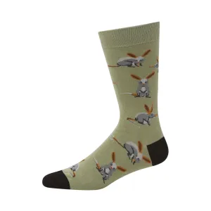 Australian Bilby Men's Bamboo Crew Socks