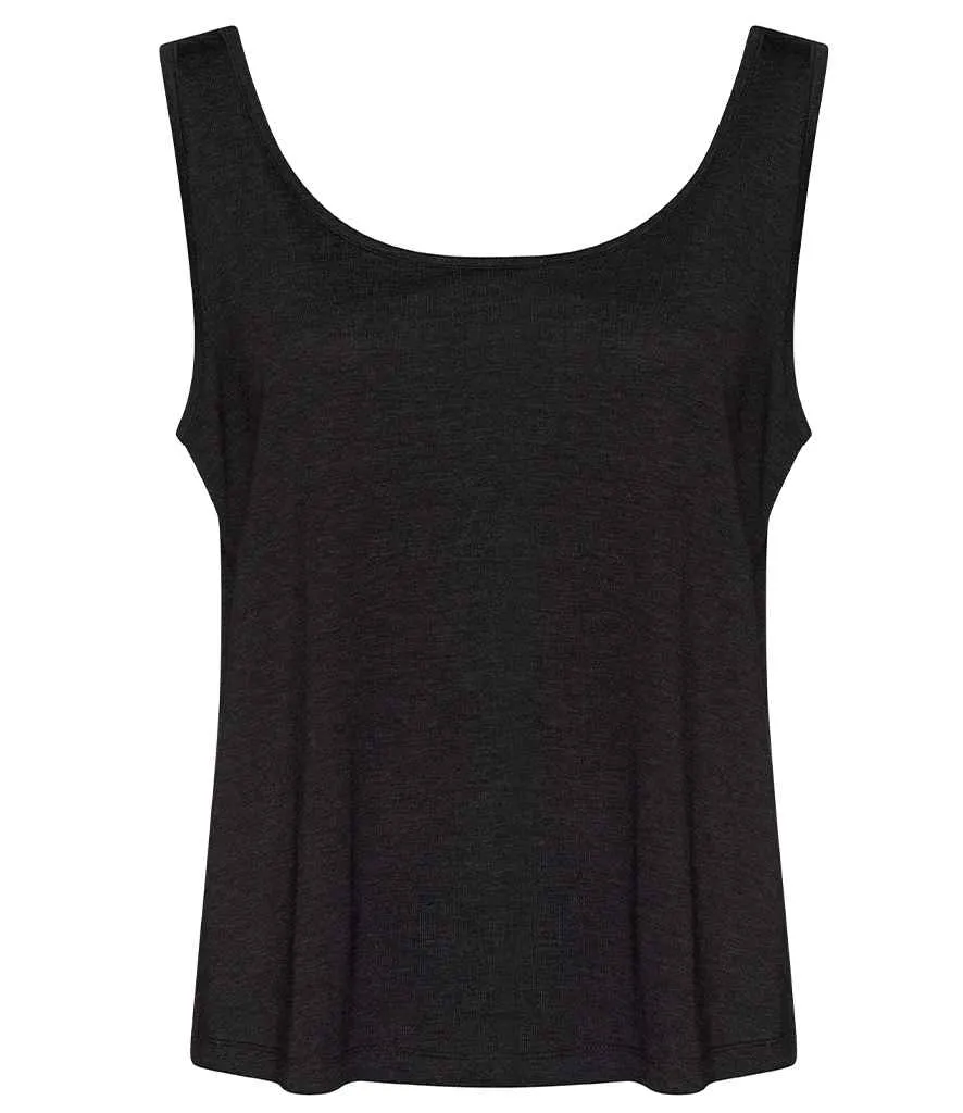 AWDis Ladies Tank Top | Heather Black