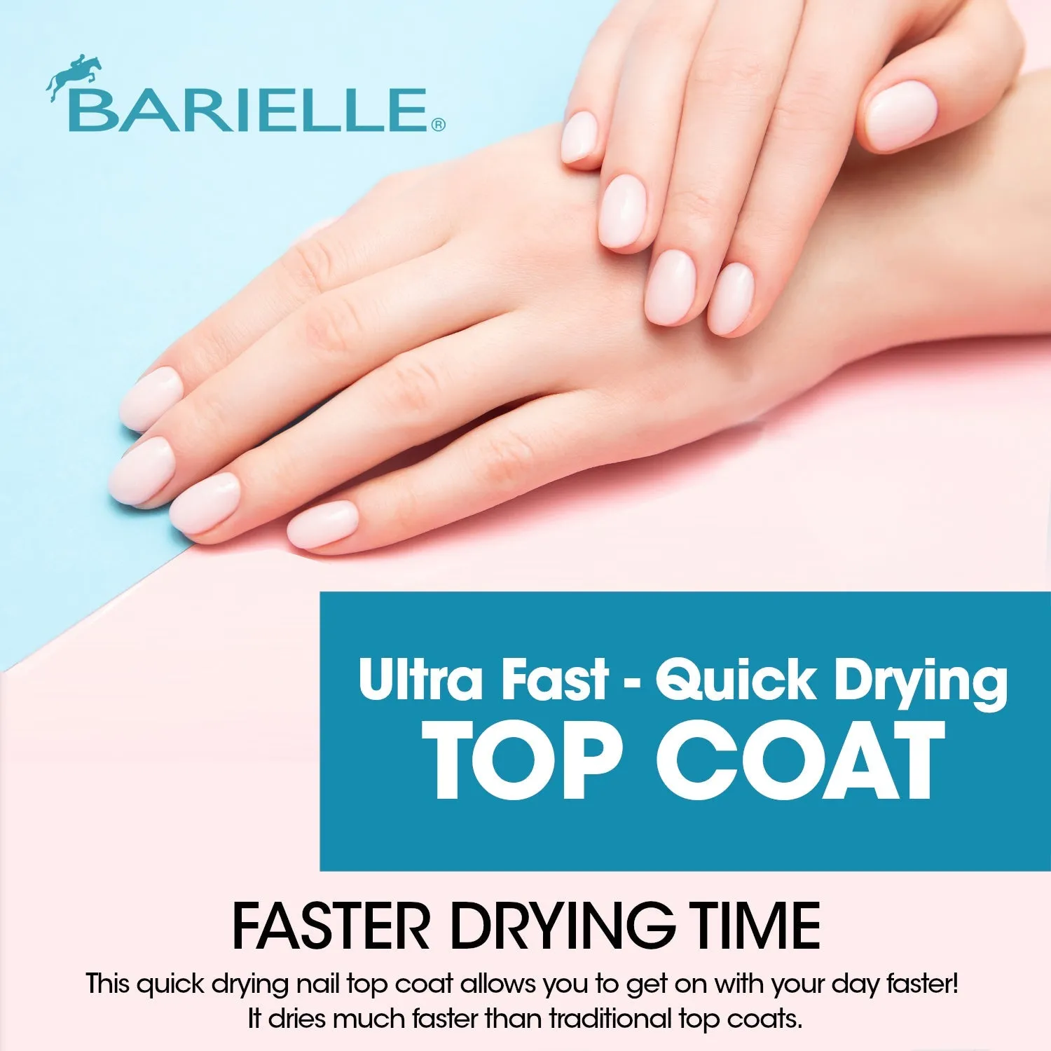 Barielle Oh So Fast Quick Dry Top Coat for Nails .47 Ounces