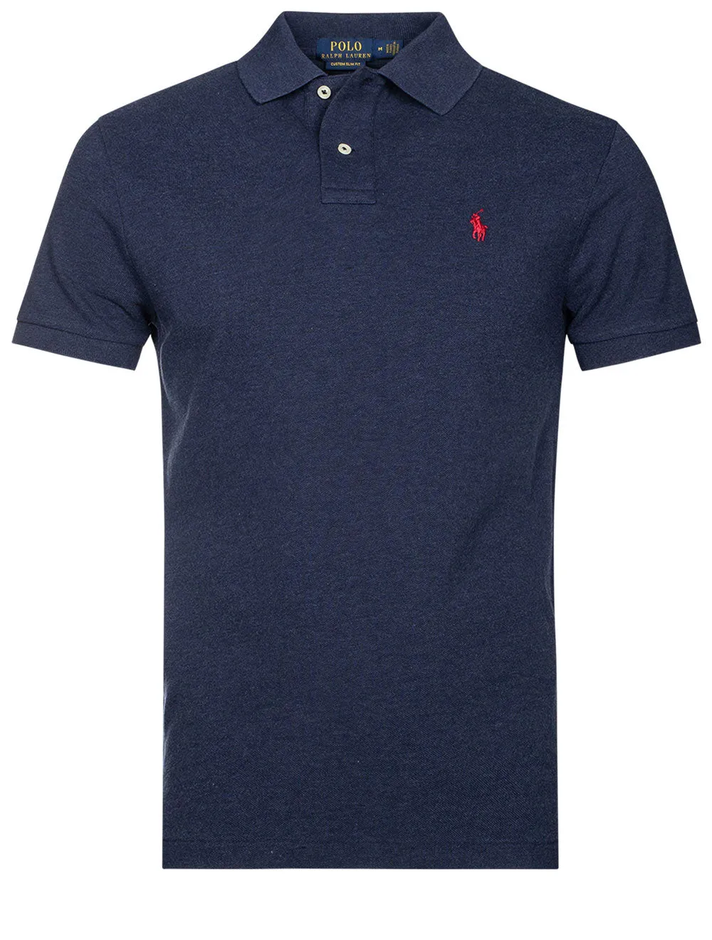 Basic Mesh Polo Shirt Navy