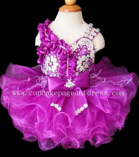 Beautiful National Glitz Beaded Bodice Baby Girls' Pageant Dress 0--5T