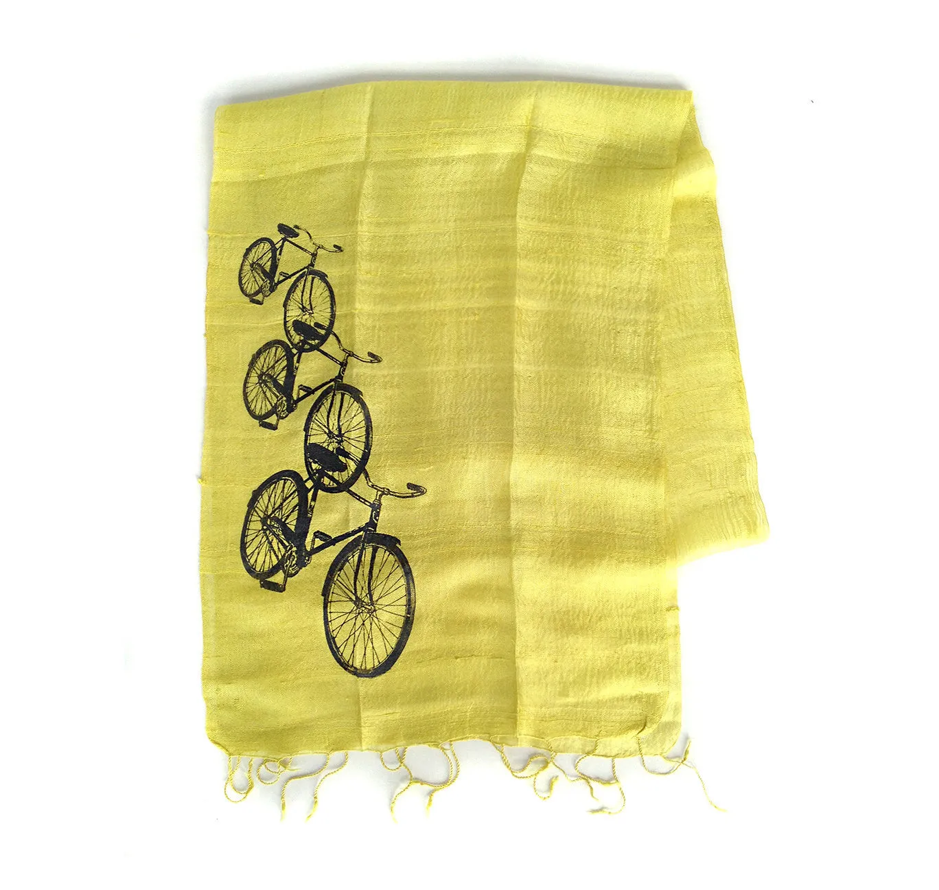 Bicycle Silk Scarf. Triple Cruiser.