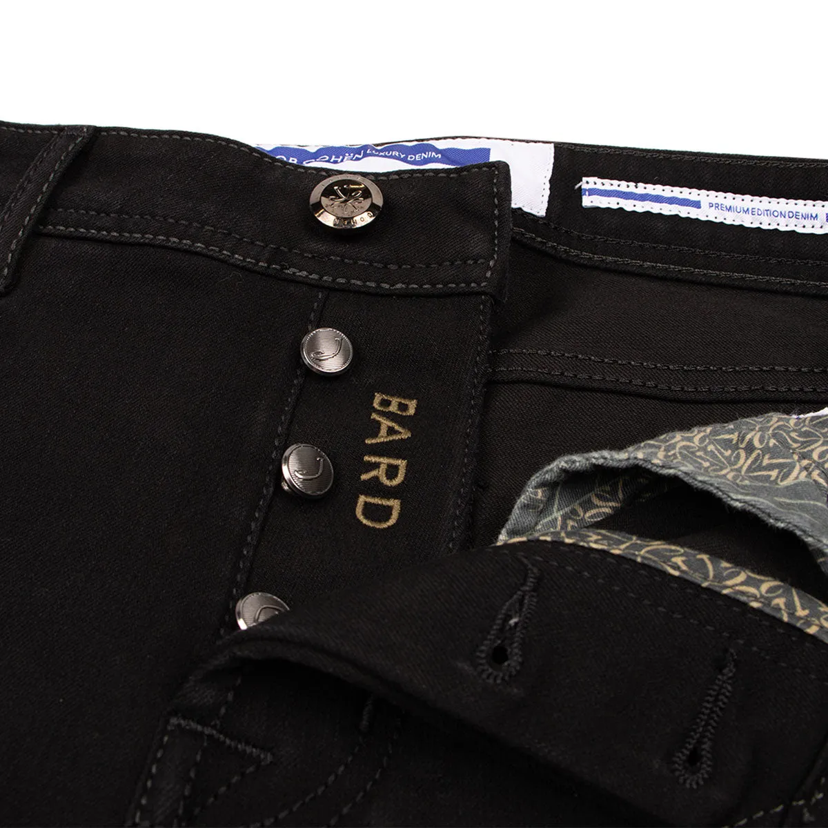 Black 'Bard' Slim Fit Jeans