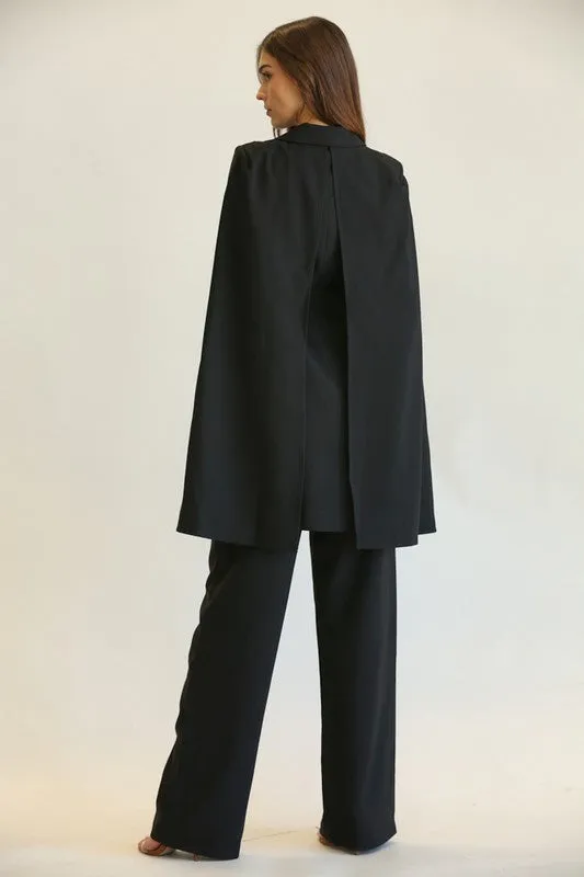 Black Statement Suit and Pants Set