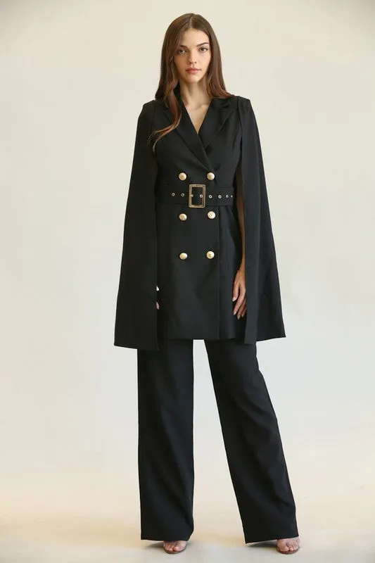 Black Statement Suit and Pants Set