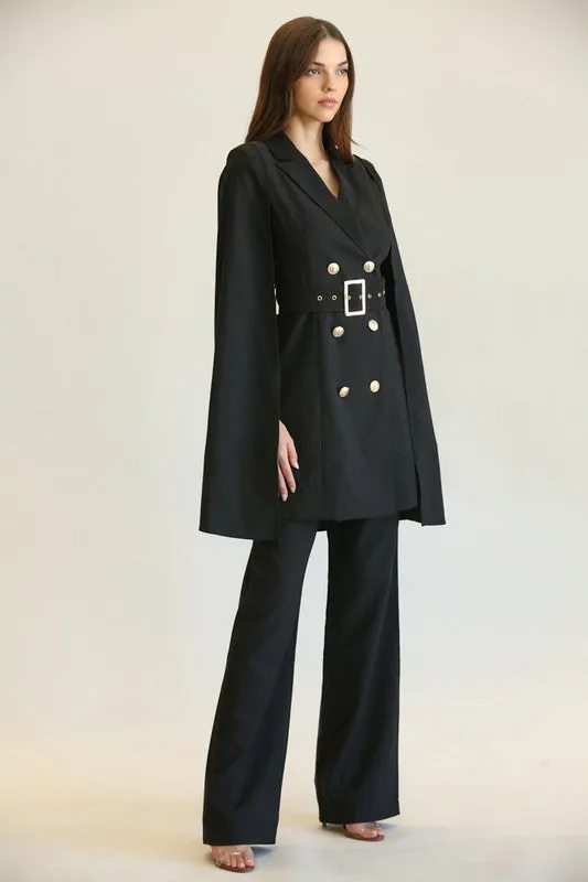 Black Statement Suit and Pants Set