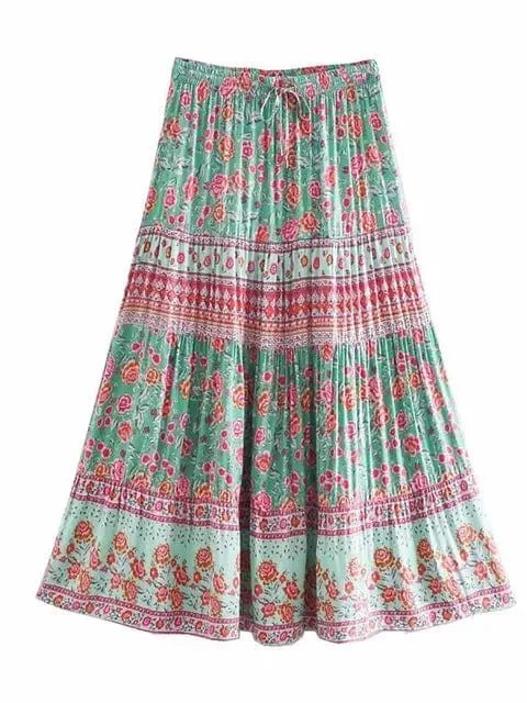 Boho Inspired Floral Skirt