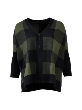 Buffalo Check Boxy Poncho