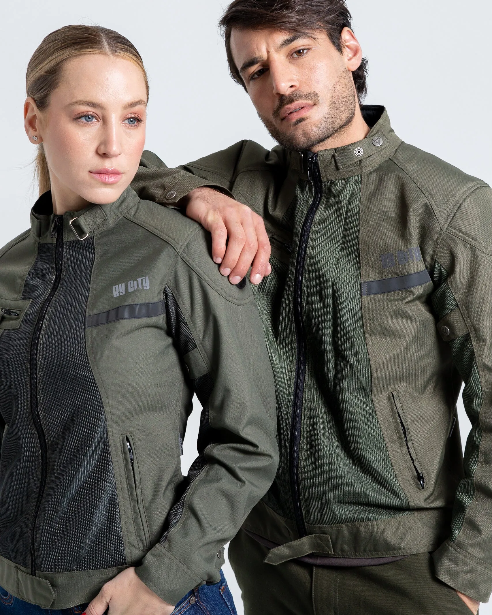 ByCity Summer Route Men's Motorcycle Jacket - Green