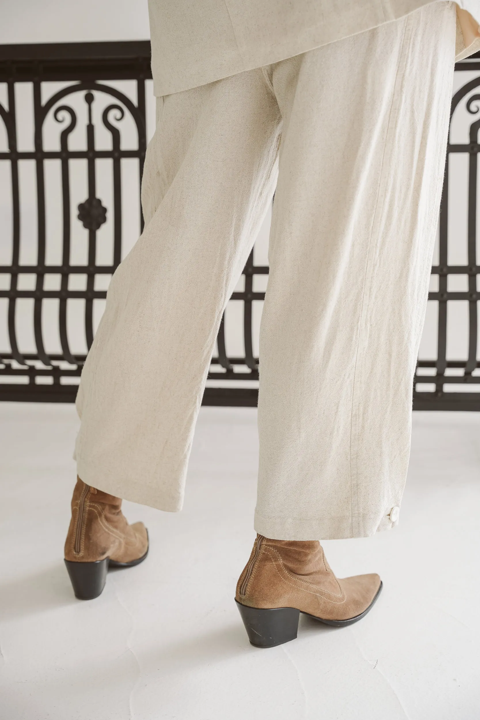 Callie Linen Tapered Pants