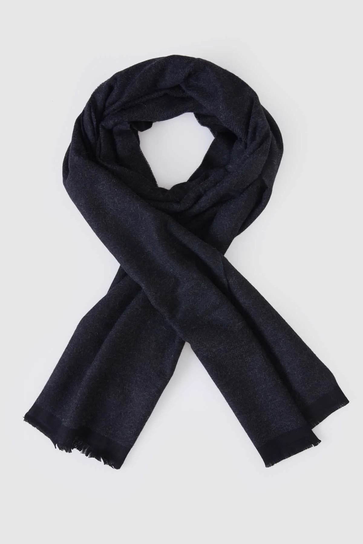 Charcoal Wool Scarf