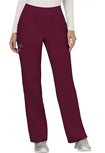 Cherokee WW110 Women's Mid Rise Straight Leg Pull-on Pant