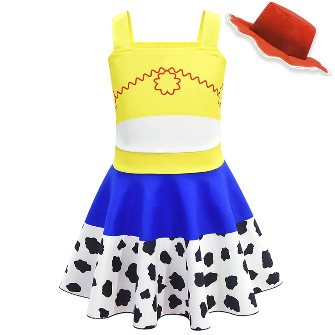 Children's Cartoon Printed Camisole Dress