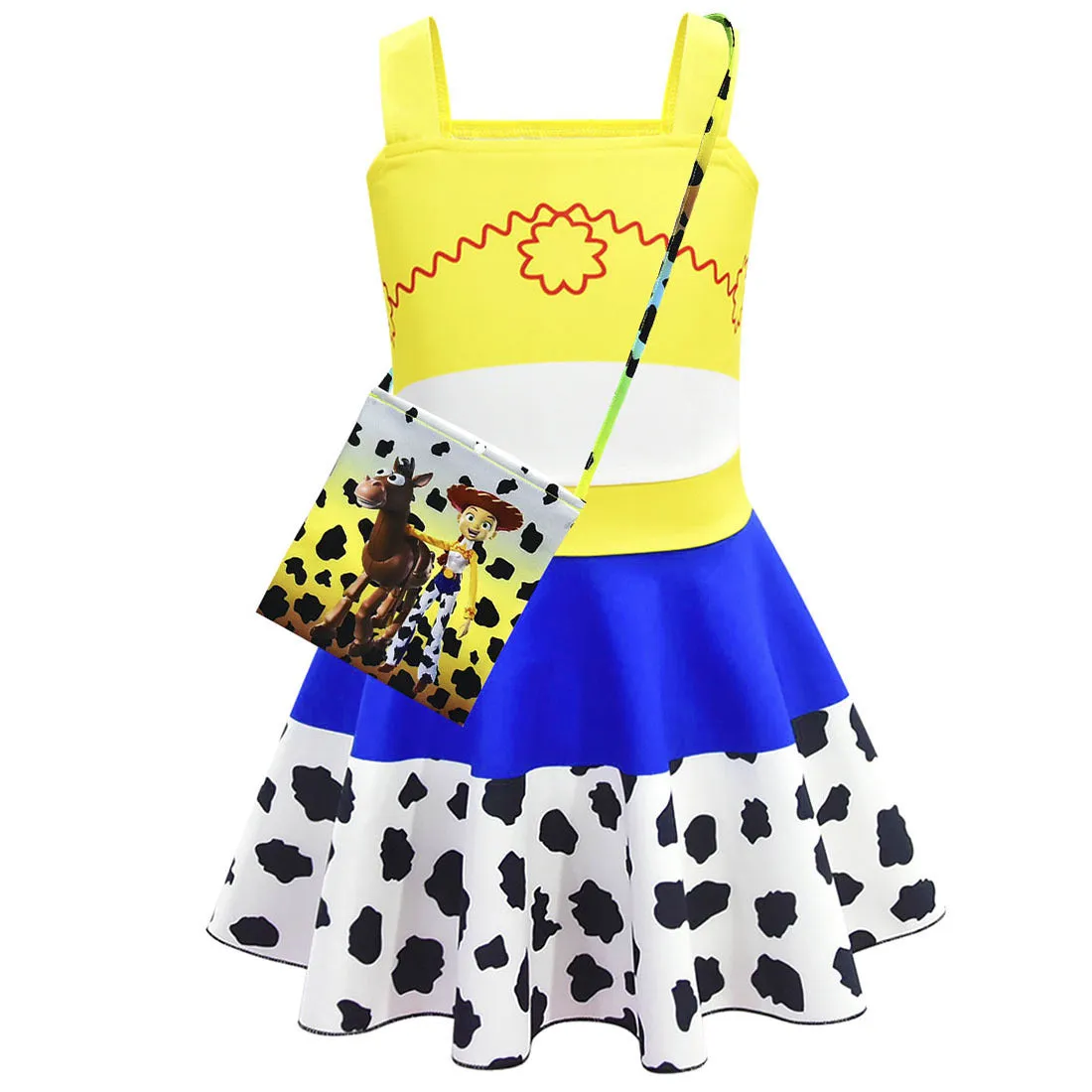 Children's Cartoon Printed Camisole Dress