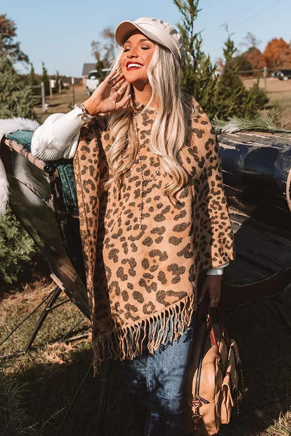 Cocoa Cravings Leopard Poncho