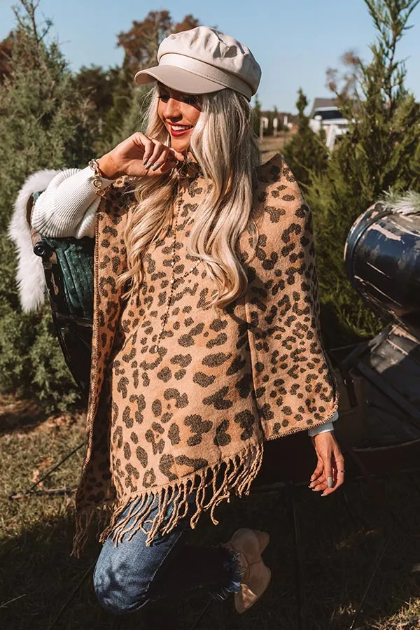 Cocoa Cravings Leopard Poncho