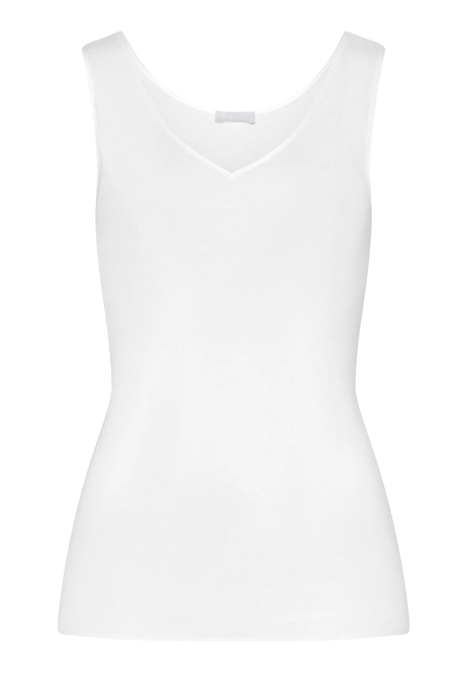 Cotton Seamless Cotton V-Neck Tank Top | White 71602-101