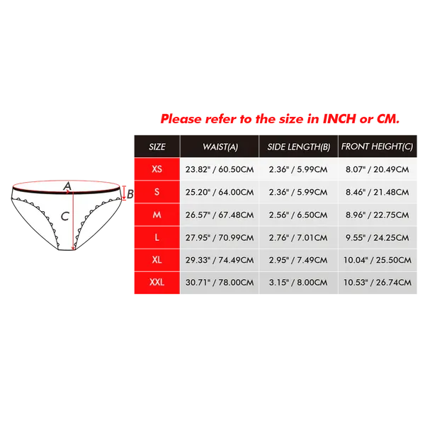 Custom Face Underwear Personalised Magnetic Tongue Underwear Valentine's Gifts for Lover