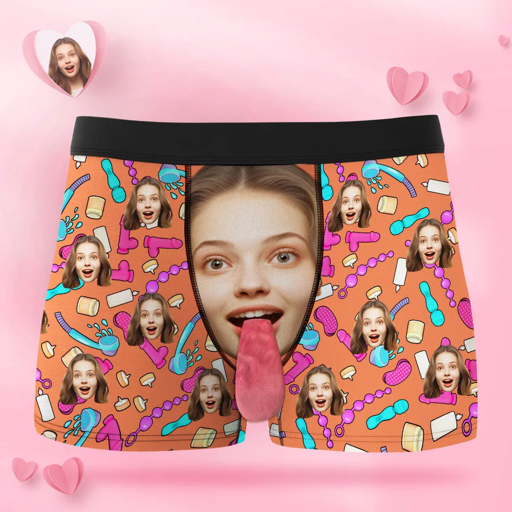 Custom Face Underwear Personalised Magnetic Tongue Underwear Valentine's Gifts for Lover