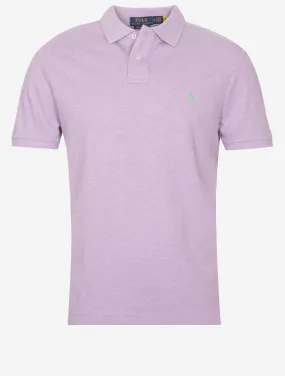 Custom Slim Fit Mesh Polo Shirt Purple