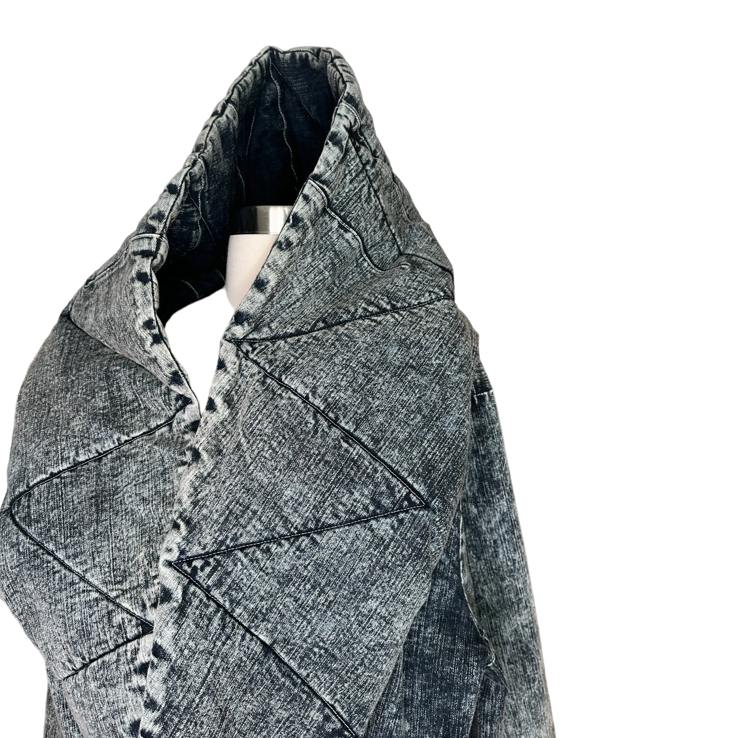 Denim Shawl Jacket - M