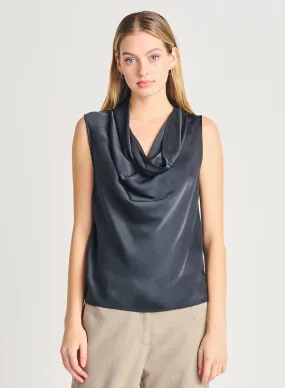 Dex Prisma Satin Cowl Neck Top