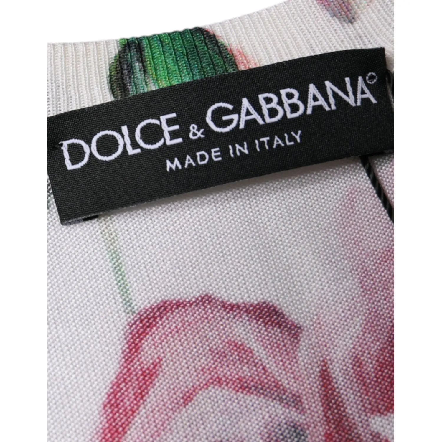 Dolce & Gabbana White Floral Lace Silk Sleeveless Tank Top