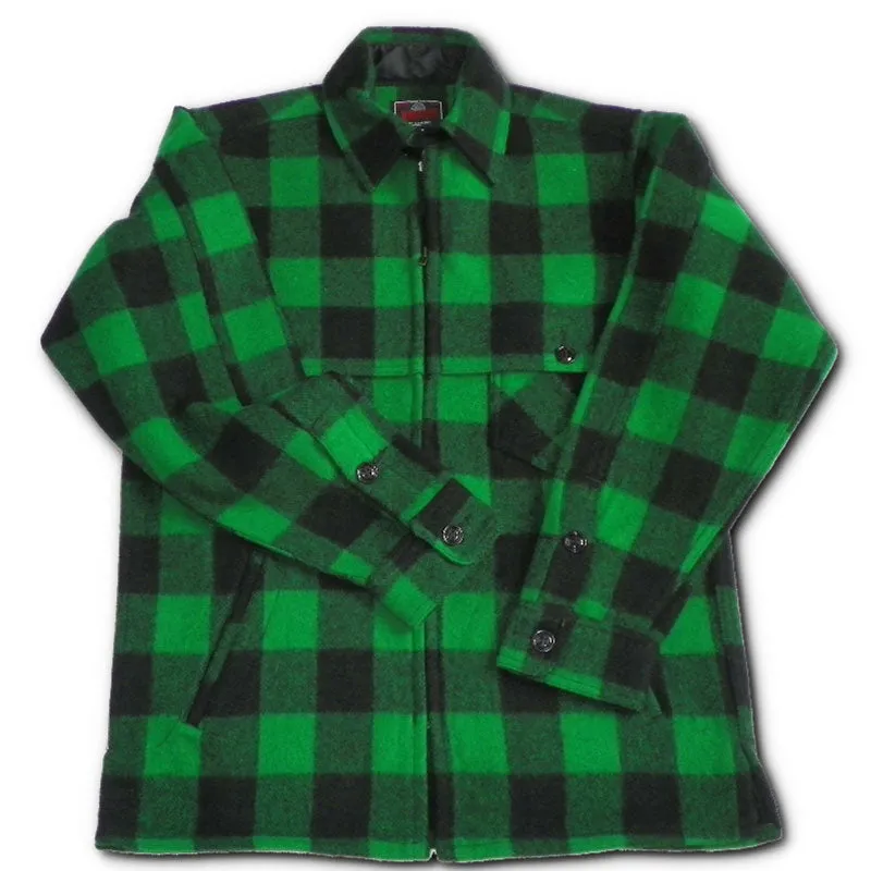 Double Cape Jac Shirt - Green Black 2" Check